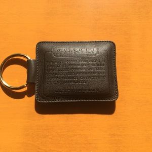 Coach Black Bean Bag Keychain —New and Unused
